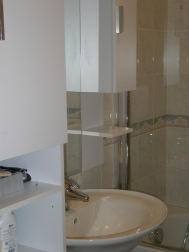 Single bedroom, with private bathroom and balcony, in 2-bedroom apartment