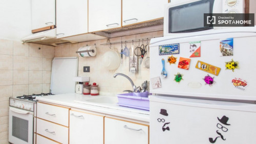 Spacious double bedroom near Ponte Lungo metro station