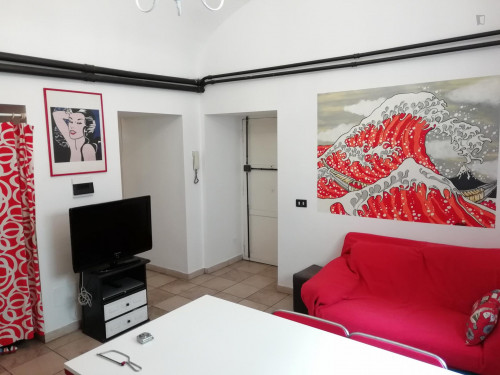 Spacious double bedroom near Ponte Lungo metro station - Gallery - 9