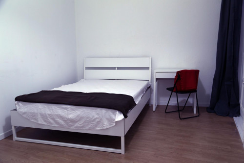 Attractive double bedroom in a modern 11-bedroom student apartment in the Opera neighbourhood