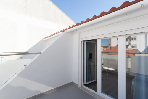 Spacious and nice single bedroom with a balcony, in Costa da Caparica - Gallery - 47