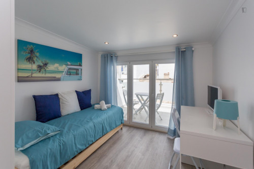 Spacious and nice single bedroom with a balcony, in Costa da Caparica - Gallery - 28