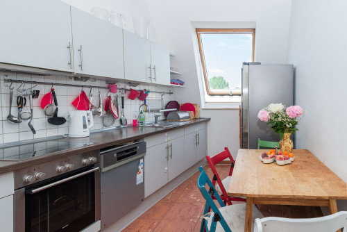 Bright 125 m² Penthouse with Sunny Terrace in Prenzlauer Berg