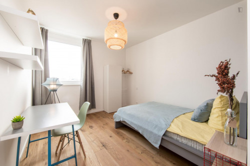 Double bedroom, with balcony, in 4-bedroom apartment