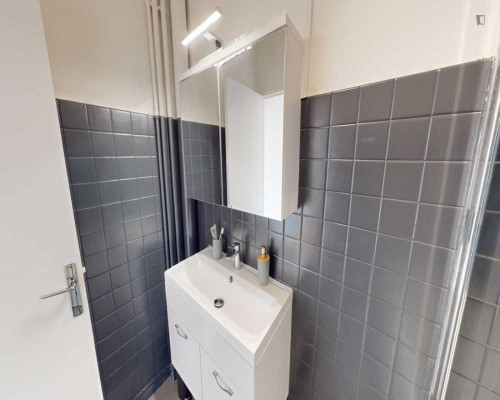 Lovely double bedroom with balcony, near Parc André Citroën