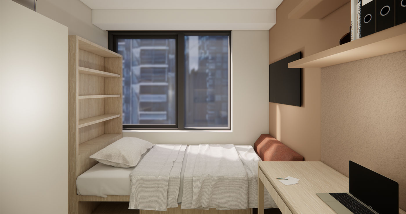  Single Bedroom – 2 Share Apt  -  Flagstaff Station  - Gallery -  1