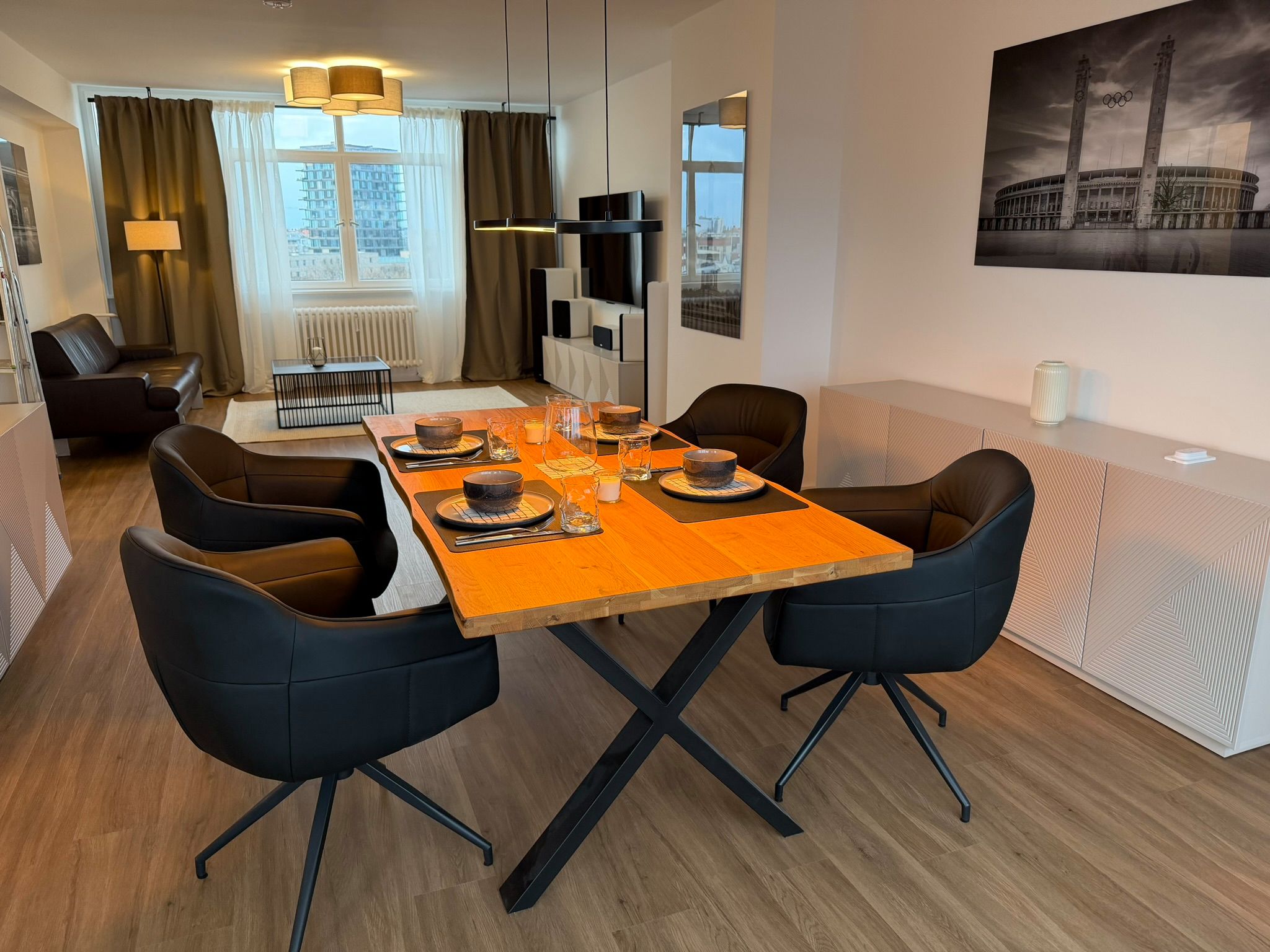  BusinessLiving – Berlin Tiergarten – Government District – Händelallee BAUHAUS Walter Gropius – Mode  -  BusinessLiving – Berlin Tiergarten – Government District – Händelallee BAUHAUS Walter Gropius – Modern apartment – with home office  - Gallery -  34