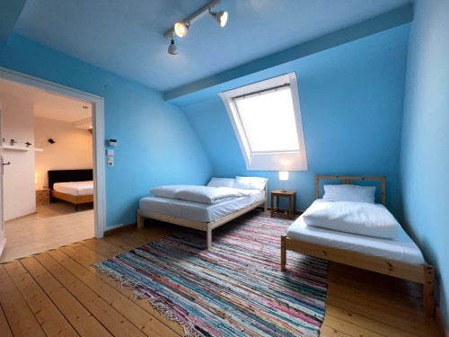 Large maisonette apartment by Rabe Washing machine Terrace (15 min. KA City | 10 min. KIT Nord | 8 min. Daimler | 5 min. MiRO) - Gallery - 21
