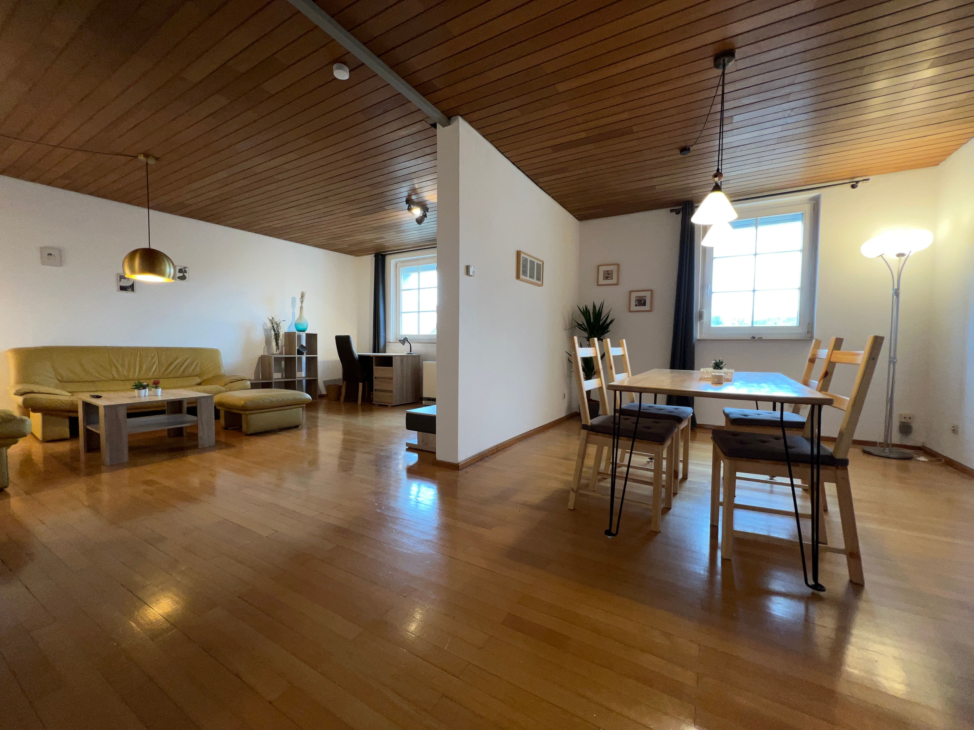 Large Maisonette Apartment By Rabe Washing Machine Terrace (15 Min. KA City | 10 Min. KIT Nord | 8 M - 14