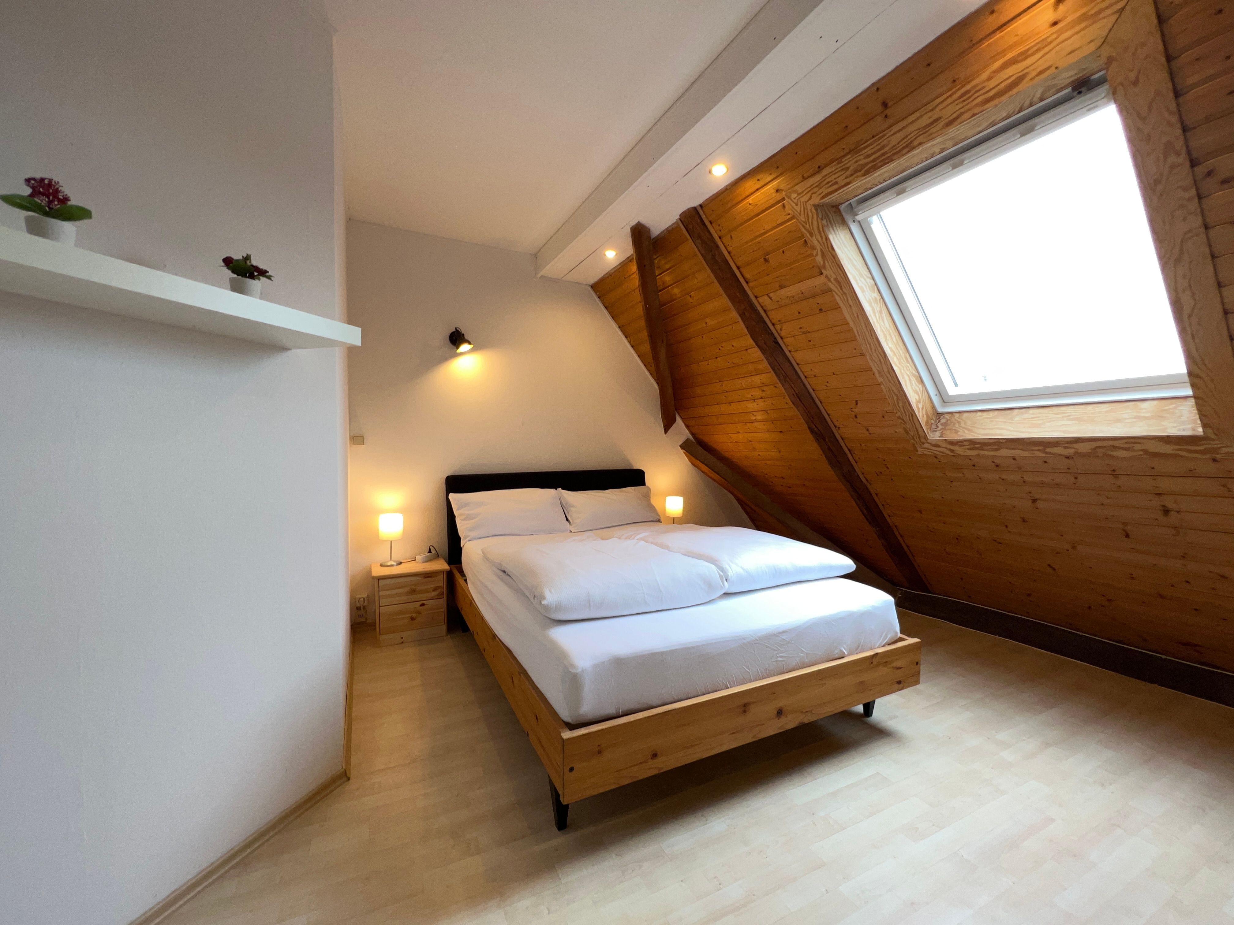 Large Maisonette Apartment By Rabe Washing Machine Terrace (15 Min. KA City | 10 Min. KIT Nord | 8 M - 22