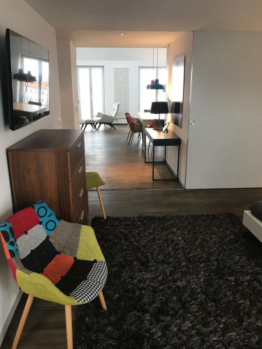 Fantastic loft flat for a single person or couple in Friedrichshain, with a roof terrace offering stunning views over Berlin