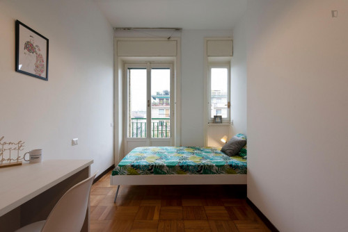 Cozy Bright Room with Balcony and AC - V.le B. d'Este 30 - Room 5