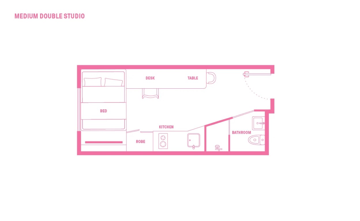 Double Bed, Signature Plus Studio Apartment, Premium View - Scape Carlton - Gallery - 6