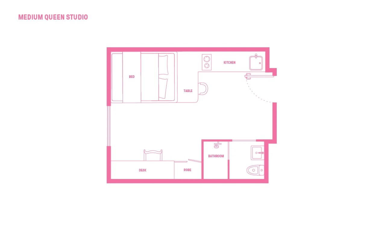  Queen Bed, Signature Plus Apartment, Standard View  -  Scape Carlton  - Gallery -  3