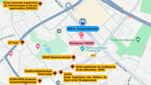 Place de la Pergola, Cergy