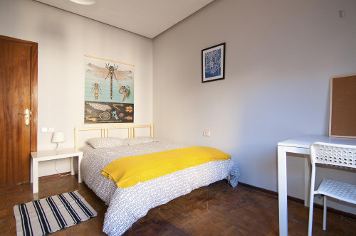 Nice double bedroom in a 5-bedroom apartment near Colón metro station