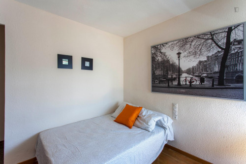 Interesting double bedroom in a 4-bedroom flat, in Campanar