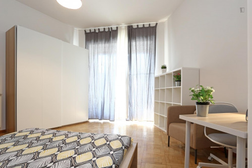 Spacious double bedroom near S. Agnese/Annibaliano metro station