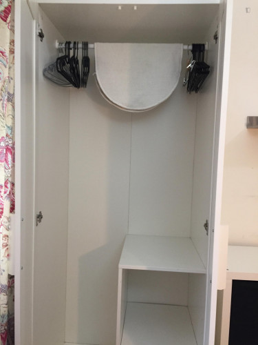 Pink or blue single small bedroom