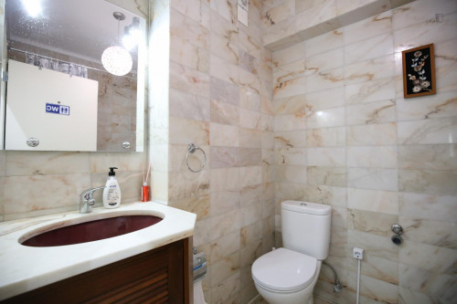 Bright and pleasant twin bedroom, in a 6-bedroom apartment, in Olaias