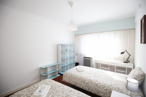 Bright and pleasant twin bedroom, in a 6-bedroom apartment, in Olaias - Gallery - 25