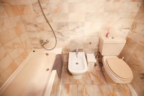 Bright and pleasant twin bedroom, in a 6-bedroom apartment, in Olaias