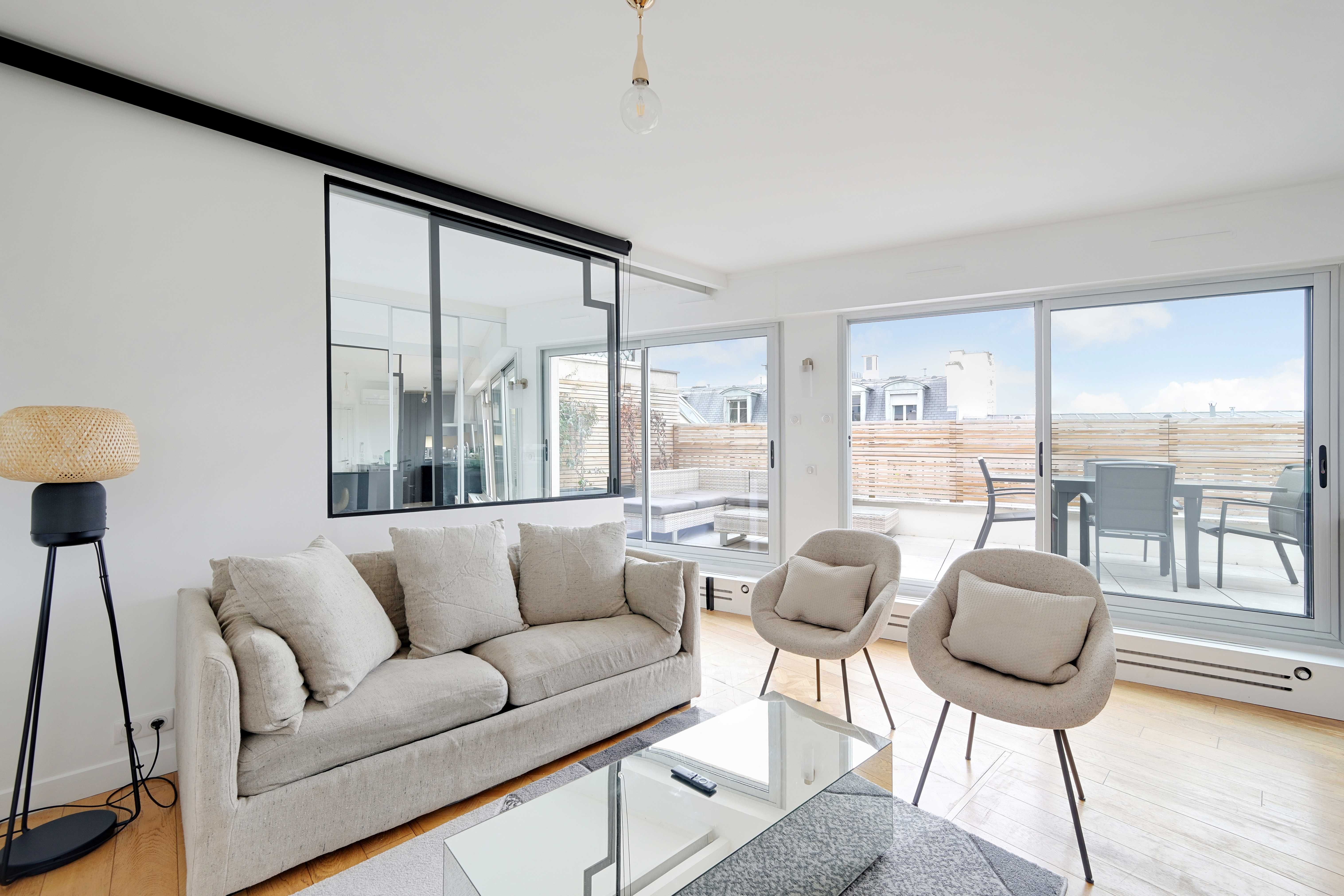 Air-Conditioned 2-Person Apartment With Terrace And View Of Paris - Air-conditioned 2-person apartment with terrace and view of Paris - Gallery - 5