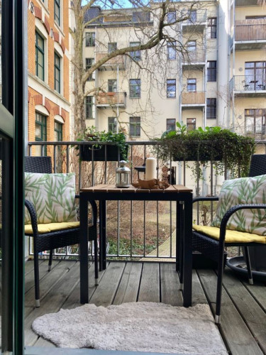 Luxurious quiet apartment with balcony in the center of Leipzig