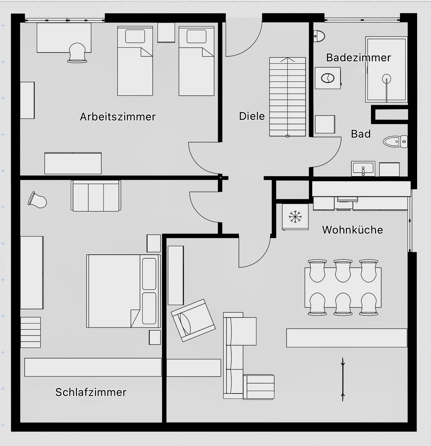  Stunning, Modern 3-Room Attic Apartment In Central Darmstadt Location  -  Stunning, Modern 3-Room Attic Apartment in Central Darmstadt Location  - Gallery -  1