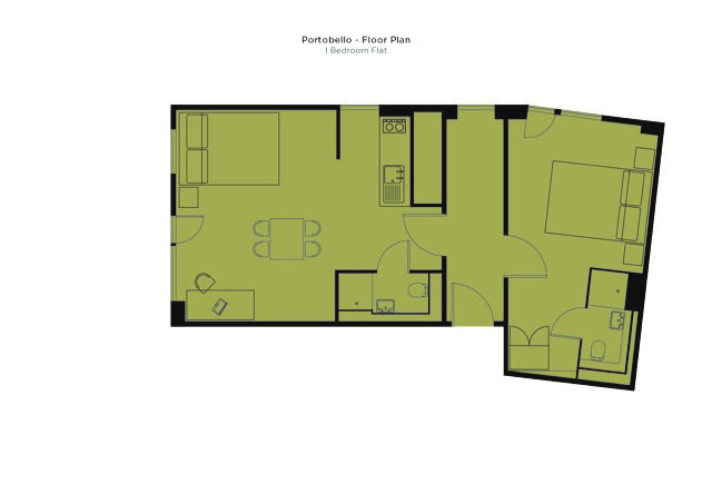  1 Bed Studio  -  Chapter Portobello  - Gallery -  8