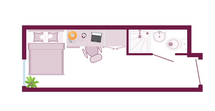 6 Bed Cluster En-Suite – Premium Top Floor - The City Arcade - Gallery - 9