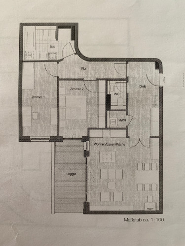 Modern elegant apartment with balcony in Mitte