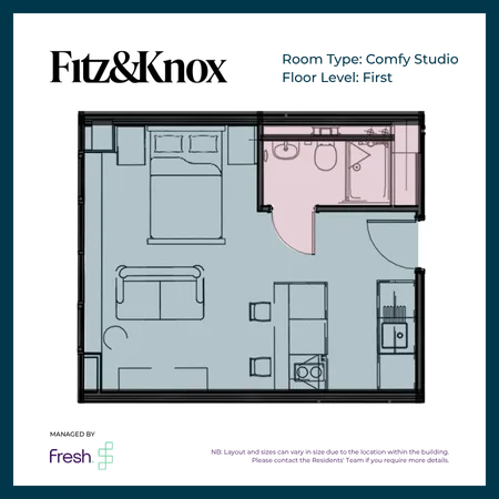  Comfy Studio Apartment  -  Fitz & Knox  - Gallery -  3