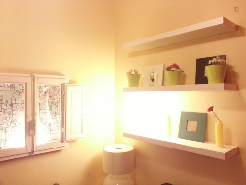 Lively single bedroom close to the Alto de Extremadura metro station