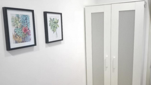 Cute single bedroom in a 8 bedroom apartment in Chamberí