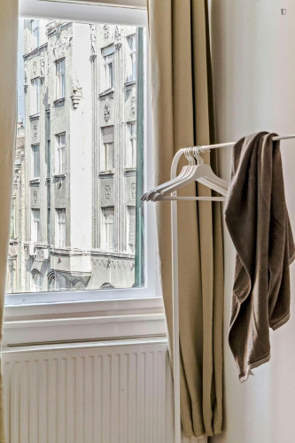 Bright double bedroom in District VII.