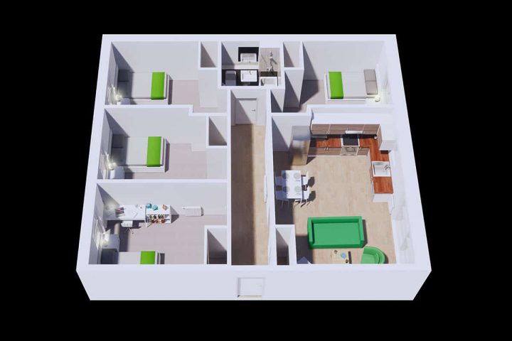 Premium Plus – Large 3 Bed Flats - 403 King Street - Gallery - 2