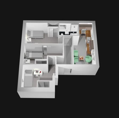  Standard - 2 Bed Flat  -  Froghall  - Gallery -  5