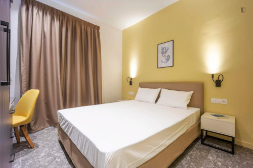 Inspiring Double Bedroom with a private bathroom close to Athens University of Economics and Business