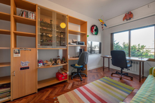 Lovely single bedroom with a sofa-bed close to Madrid Chamartín station