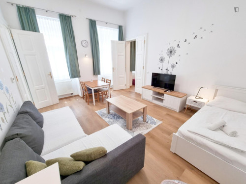 Bright 1-bedroom flat near the Taborstraße subway station