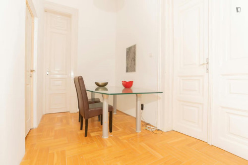 Single bedroom in a student flat, next to the Budapest-Nyugati train station