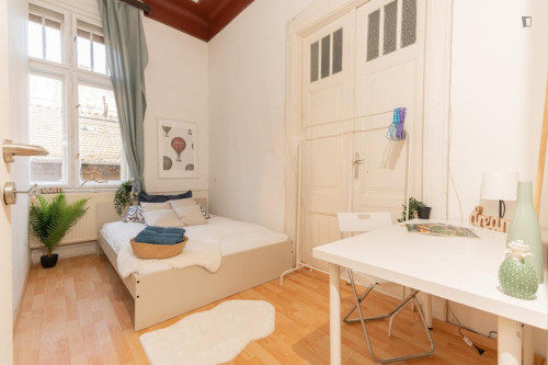 Appealing double bedroom in Budapest