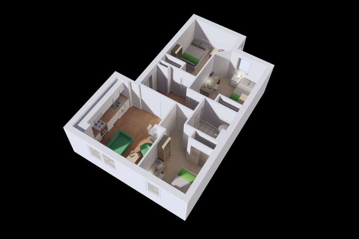  Premium - 3 Bed Flat  -  Trinity Court  - Gallery -  2