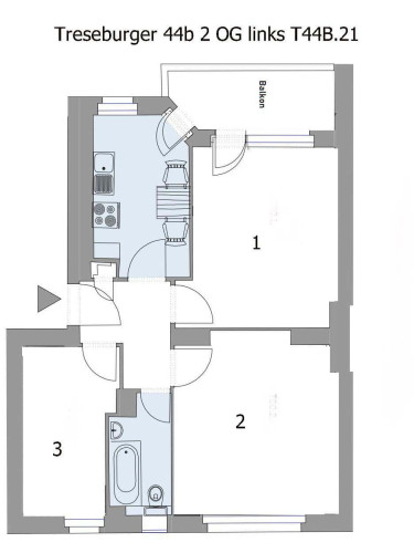 Zimmer in der Treseburger Ufer 44b