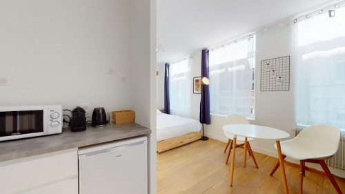 Good single ensuite bedroom near Place de la République