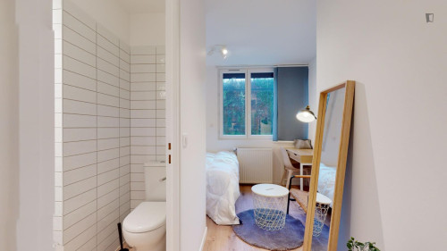 Cosy single ensuite bedroom in Noisy le-grand