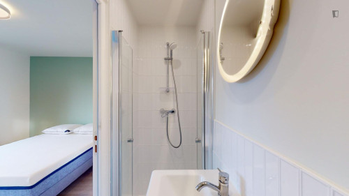 Big double ensuite bedroom near Square Robespierre