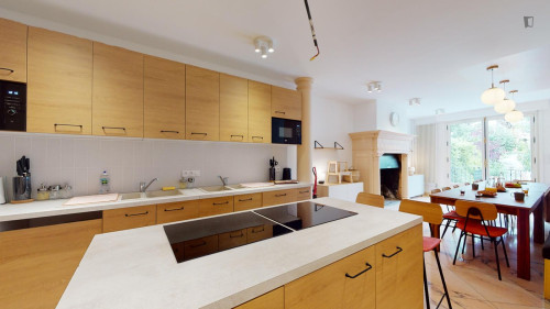 Pleasant double ensuite bedroom in Puteaux