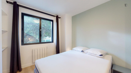 Nice double bedroom near Square Robespierre